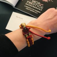 巴斯光年独角兽手链积木玩具小人人仔情侣手工手环编制兼容樂高le 钢铁侠