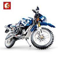 S牌兼容樂高雅马哈摩托车科技齿轮机械组男孩子成人积木拼装玩具 YAHAMA摩托799颗粒
