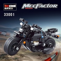 S牌兼容樂高雅马哈摩托车科技齿轮机械组男孩子成人积木拼装玩具 复古重机车265颗粒
