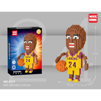 小颗粒积木拼装玩具科比拼图兼容樂高篮球哈登詹姆斯男生 zy2577科比