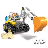 大颗粒散装特殊科技件直弯管道齿轮兼容樂高百变工程STEAM科教 37002挖掘机