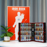S牌兼容樂高钢铁侠纪念手册钢铁书拼装圣诞积木人仔 预售[SY1361钢铁书灯光版]