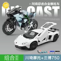 仿真1/12川琦忍者摩托车合金车模 儿童玩具车静态成品机车模型 [街头狂飙!]2辆组合B