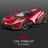 威利1/24福特GT跑车合金车模 仿真金属赛车汽车模型男孩收藏摆件 福特GT红[盒装]