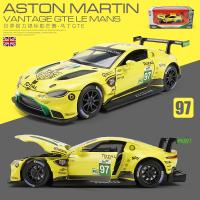 仿真赛道版M4 DTM拉力赛车合金车模 1:32跑车儿童玩具车汽车模型 马丁GTE黄绿[盒装]