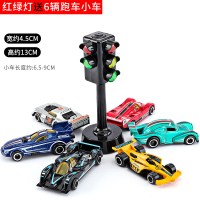 红绿灯玩具交通信号灯模型仿真道路测速灯幼儿园儿童早教声光玩具 红绿灯[送6辆超跑小车]