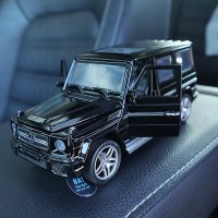 车内饰品摆件小汽车模型仿真合金中控装饰车模型摆件儿童玩具车 售尽勿拍!大奔大G黑[带可拆卸底座][尺寸:15.5×6×6