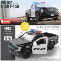 卡威出品 1/32微缩模型 加油站场景 兰博基尼保时捷合金汽车模型 F150皮卡警车[盒装]