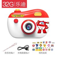 超级飞侠儿童相机玩具可拍照录像宝宝数码卡通迷你小单反照相机 正版授权超级飞侠[乐迪]含32G内存卡