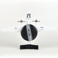 仿真合金飞机模型玩具预警机航母舰载机战斗机金属E2儿童回力飞机 白色