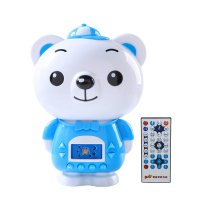 宝宝早教机故事机可充电下载婴幼儿音乐播放器玩具儿童生日 2S升级版蓝色