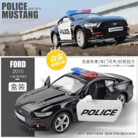 福特皮卡车模猛禽警车110玩具合金车模福特野马汽车救护车模型 福特野马警车[盒装]