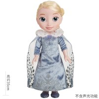 迪士尼娃娃公主苏菲亚冰雪奇缘艾莎安娜爱丽儿智能女孩公仔玩具 雪宝的节日冒险艾莎55080 冰雪奇缘