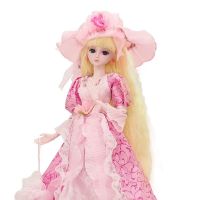 精灵梦叶罗丽娃娃素白60厘米夜萝莉冰公主毒娘娘仙子版白光莹 粉红色维多利亚 【正版60CM礼盒】送梳妆6件套