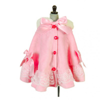 60厘米叶罗丽娃娃衣服夜萝莉仙子改妆叶萝莉换装连衣裙套装公主裙 粉红圣代[炒鸡可爱] 60厘米衣服胸围24cm可穿)