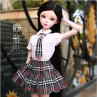60厘米叶罗丽娃娃衣服新款时尚改装现代校服女孩玩具配件公主礼服 6 定制衣服(60厘米娃娃适用,不