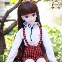 叶罗丽娃娃仙子三生三世十里桃花白浅白风九定制叶萝莉改妆娃全套 红色现代时尚-沫沫 送61元大礼包+2衣1鞋1发