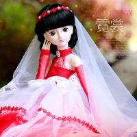叶罗丽娃娃公主裙夜萝莉服装/衣服BJD娃娃连衣裙换装婚纱礼裙礼服 霓裳(配头纱+头链+手套) 只是衣服,不含娃娃和其他