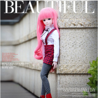 叶罗丽娃娃公主裙夜萝莉服装/衣服BJD娃娃连衣裙换装婚纱礼裙礼服 沫沫服饰(上衣+背带裤+长袜) 60厘米娃娃适用服饰