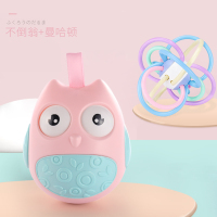 不倒翁玩具婴儿3-6-9-12个月宝宝儿童小孩0-1岁大号不到翁8-7 眨眼不倒翁(粉)+曼哈顿球