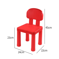 [积木桌配件]儿童收纳桶椅子面板多功能拼装力玩具男女孩子 红色常色椅子