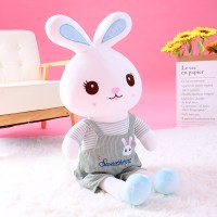 。可爱兔子毛绒玩具公仔儿童玩偶女孩生日抱枕小白兔公主布娃 背带款 130cm[收藏加购优先发货]
