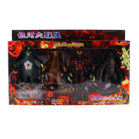 。赛罗奥特曼玩具act2.0捷德变身器欧布迪迦超人偶可动关节模型手 四个装礼盒[小号怪兽]