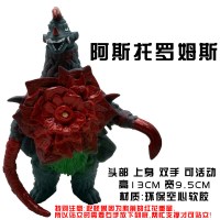 。。软胶超人奥特怪兽曼捷德罗布赛罗艾雷德王美尔巴哥莫拉儿童玩 黑色A24阿斯托罗姆斯