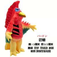 。。软胶超人奥特怪兽曼捷德罗布赛罗艾雷德王美尔巴哥莫拉儿童玩 酒红色A31巴顿