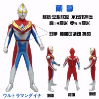 。。软胶超人奥特怪兽曼捷德罗布赛罗艾雷德王美尔巴哥莫拉儿童玩 巧克力色C30戴拿