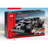。得高积思积木回力拼装积木赛车男孩科技系列汽车拼装玩具模 3417赛车