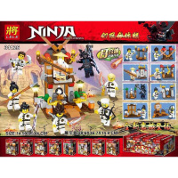 。金幻影忍者人仔人偶拼装摩托战车忍者神龟积木人仔儿童玩 银色8盒幻影合体版