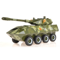 凯迪威军事模型轮式自行突击炮反坦克八轮战车合金装甲车儿童玩具 升辉八轮炮车