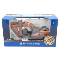 合金工程车模型翻斗车搅拌车挖掘机破碎车大型铲车叉车玩具车 抓木机