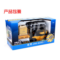 精邦1:50轮式叉车叉装机抓木车合金工程车模型仿真抓木机儿童玩具 精邦小号叉车黄色