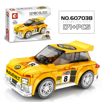 兼容乐高森宝积木小玩具男孩子拼装汽车儿童跑车拼图赛车模型 墨绿色劳恩特