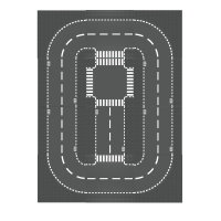 兼容乐高路板城市街景底板马路公路道路T字板小颗粒积木玩具场景 组合2