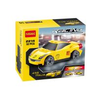 得高积木兼容乐高拼装迷你小汽车赛车回力幼儿园6男孩子8玩具10岁 2214