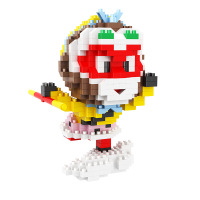 微型小颗粒积木兼容乐高西游记拼装玩具男孩子拼插孙悟空拼图 飞行孙悟空单造型