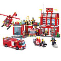 兼容乐高拼装积木城市消防局系列消防车组装警察军事儿童学生玩具 消防总署【980片】