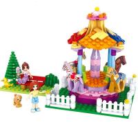 兼容乐高梦幻公主系列拼装积木房子城市系列旋转木马女孩玩具别墅 旋转木马[222片]