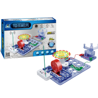 科学小制作小发明电路玩具科学实验套装物理教具实验儿童steam6-8 升级版300拼彩盒
