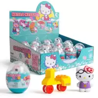 Hellokitty积木扭蛋女孩拼装小玩具幼儿园儿童拼图凯蒂猫 1套6个扭蛋(不重复全套)