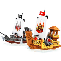 兼容乐高积木加勒比海盗船海盗系列黑珍珠号男孩子拼装小玩具 皇家大战海盗【438片】