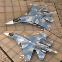小号手拼装军事模型 仿真1/144 俄罗斯苏SU-34战斗轰炸机航模飞机 模型+胶水+工具