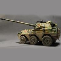 小号手军事拼装反坦克炮模型火炮 1/35大炮车中国PTL02轮式突击炮 模型+胶水+工具套