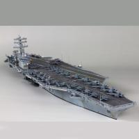 小号手拼装军舰航母模型仿真1/700战舰美国海军尼米兹号航空母舰 模型+胶水+工具