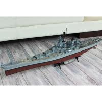 小号手拼装军事战舰模型 1/350仿真二战新泽西号战列舰军舰船模 模型+胶水