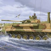双11特价 小号手拼装模型1/35俄罗斯BMP-3E型履带式步兵战车 模型+胶水+工具套