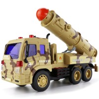 导弹车模型军事大号电动男童小孩宝宝儿童玩具车男孩婴幼儿小汽车 迷彩黄b款